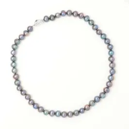Rainbow Freshwater Pearl Necklace - Full