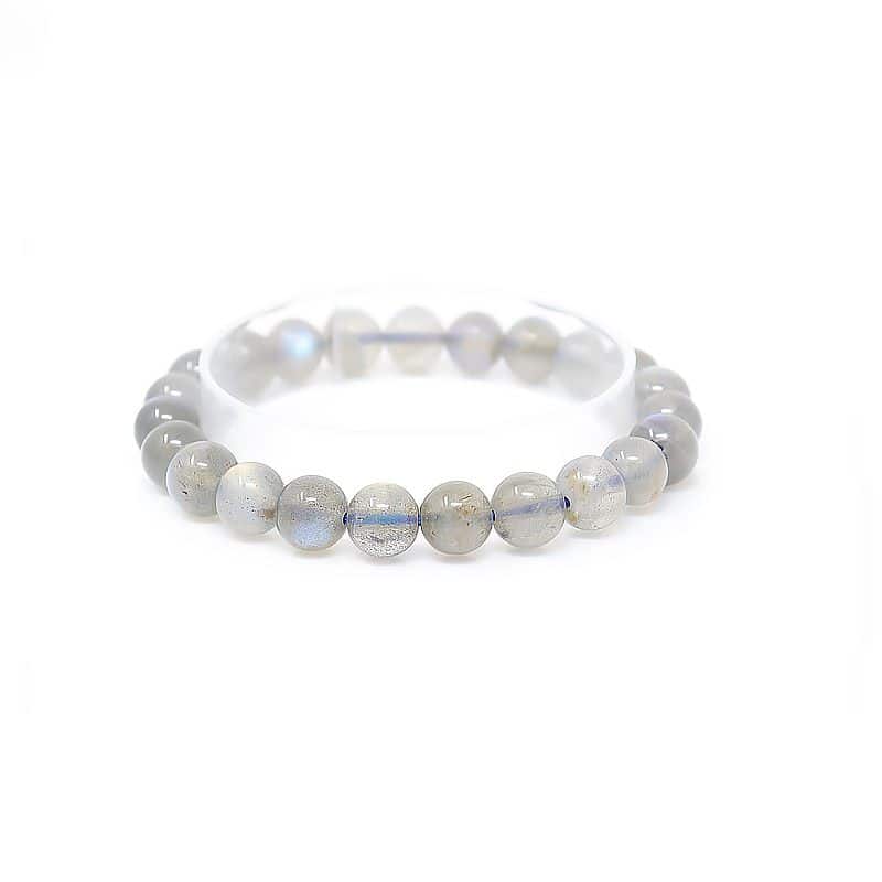 Breichled Labradorite golau'r haul Breichled Labradorite golau'r haul