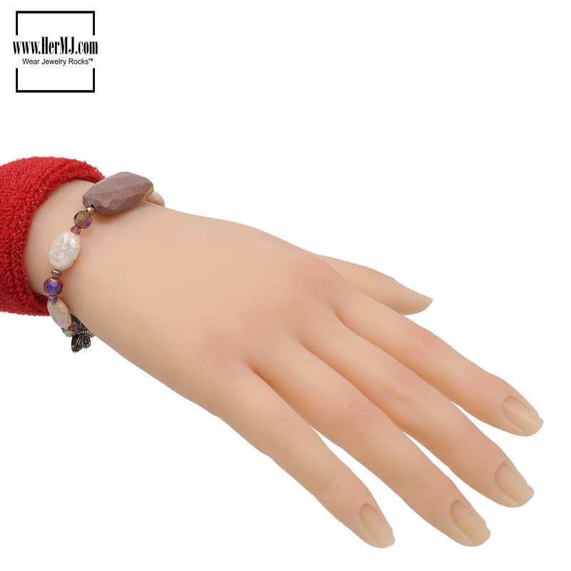 Mookaite Precious Stone Bracelet Lifestyle