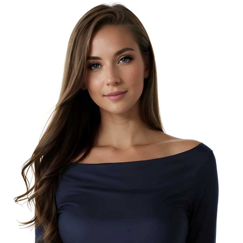 HerMJ Boat Neckline Model