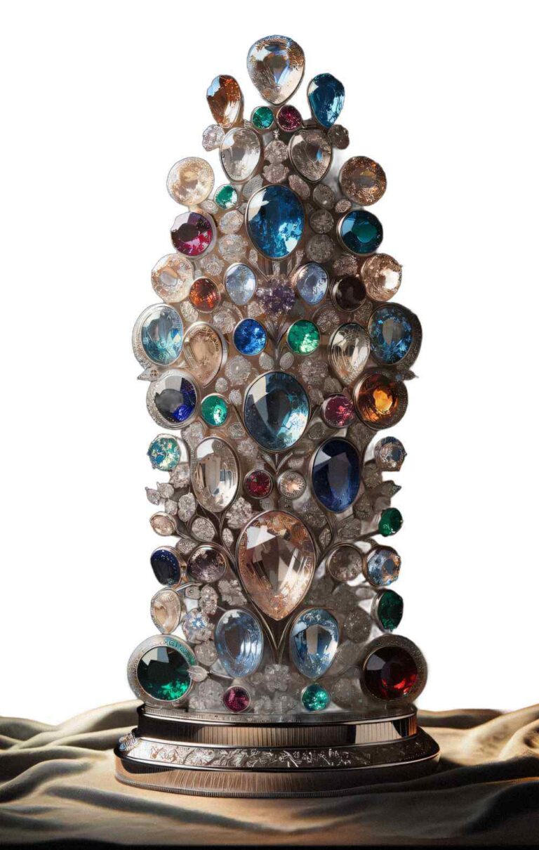 luxurious gemstone home decor with crystal decor for living spaces