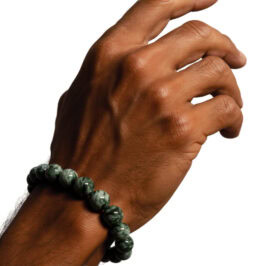 Searphinite Gemstone Bracelet on Wrist - Lifestyle Model