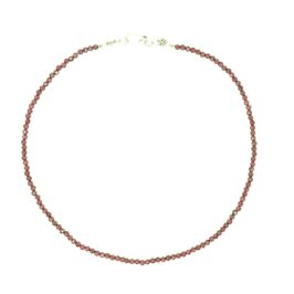Faceted Garnet Gemstone Necklace