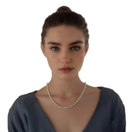 Coconut Gelato Collection Freshwater Pearl Necklace - Lifestyle HerMJ