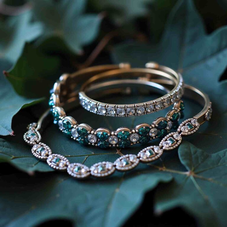 bold and colorful jewelry - handcrafted bracelet stacks