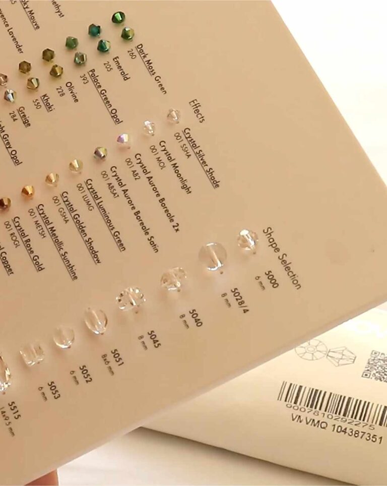 European Crystals suffer avaiability problems - Crystal Chart with Elements