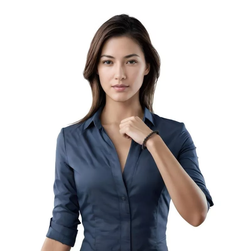 Lava Stone Anxiety Relief Bracelet - HerMJ Lifestyle Model