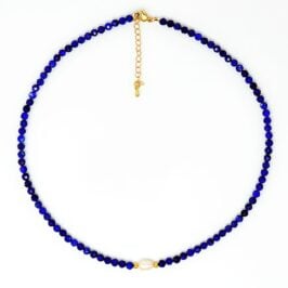 Lapis Lazuli Pearl Necklace - HerMJ