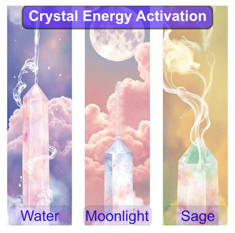 Rose Quartz Crystal Energy Activation Infographic