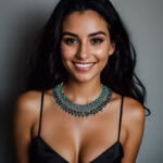 Layering Pearl Necklaces - HerMJ On The Town Pearl and Crystal Necklace Lifestyle Model