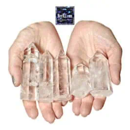 Clear High-Quartz Quartz gemstone jewelry, curated by HerMJ, showcasing natural, high-quality crystals for spiritual and aesthetic purposes. Perfect for collectors and jewelry enthusiasts.