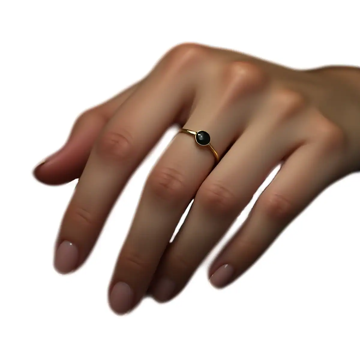 Appropriate Jewelry For Job Interview Success A woman's hand wearing a modest ring on her finger