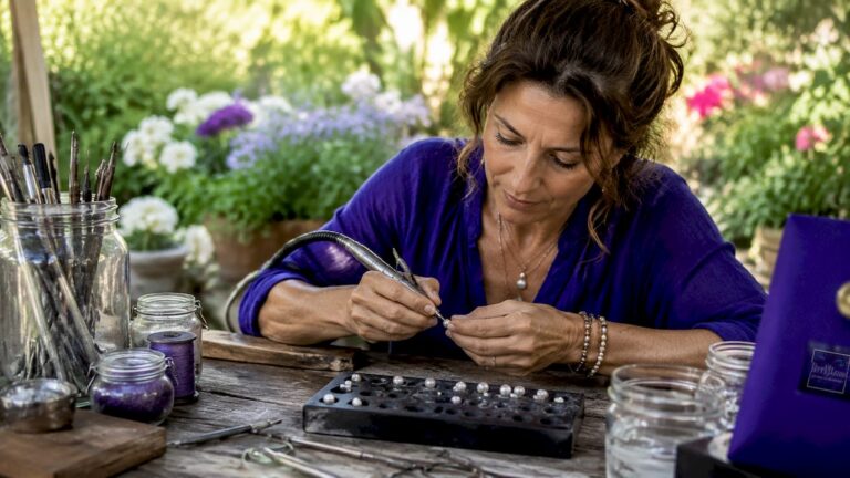 Artisan drilling pearl with precision tools