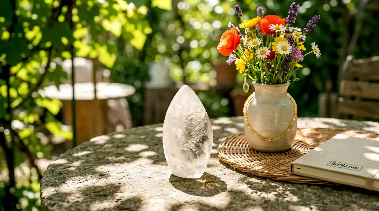Unique Crystal Centerpiece Ideas with Gemstone Accents Quartz centerpiece on table