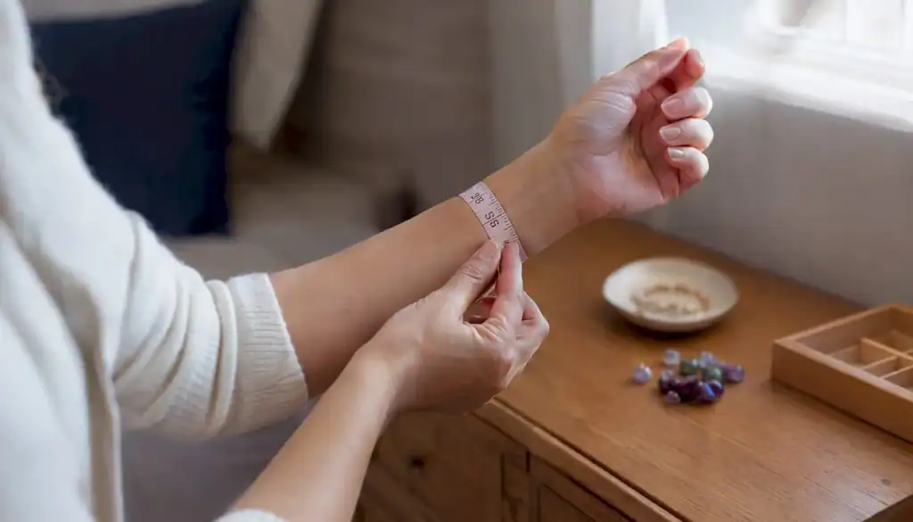 Bracelet Size Guide: Measure Right, Buy With Confidence Measuring wrist with tape measure