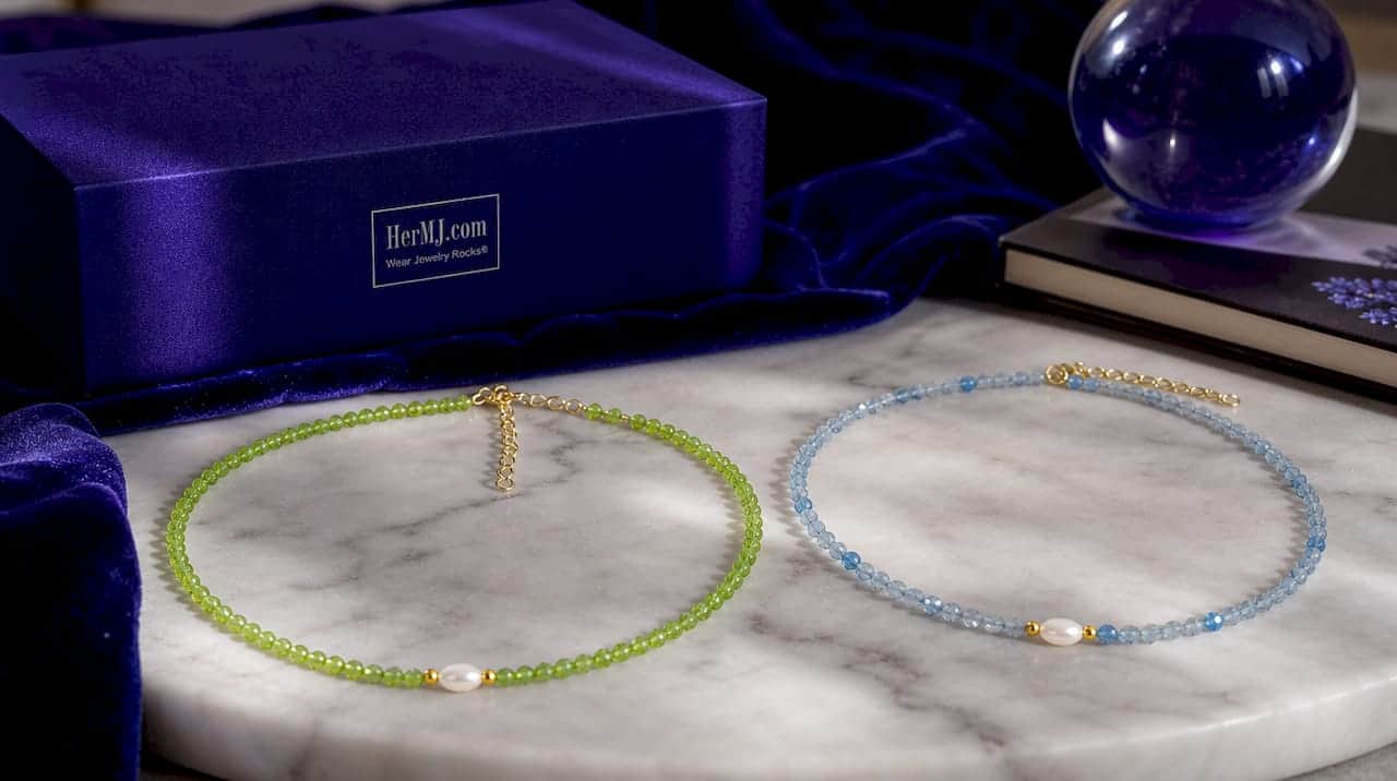 Pearl Colors Meaning: 5 Pearl Color Clusters and When to Wear Peridot And Pearl Fusion Necklace