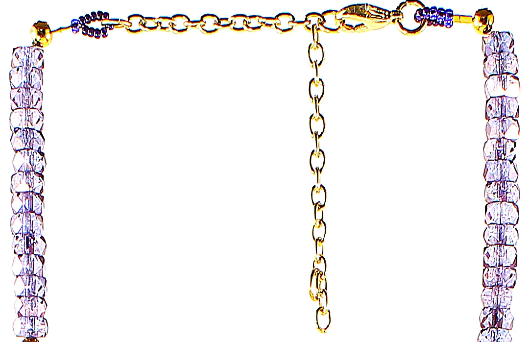 Add 1–6 Inches Safely: Extenders for Handcrafted Necklaces Purple beaded necklace clasp