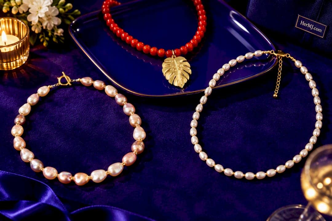 Cocktail Party Jewelry: One Focal Piece, Pearl Care, and Picks to Shop Golden Swirl Gelato Collection Freshwater Pearl Necklace