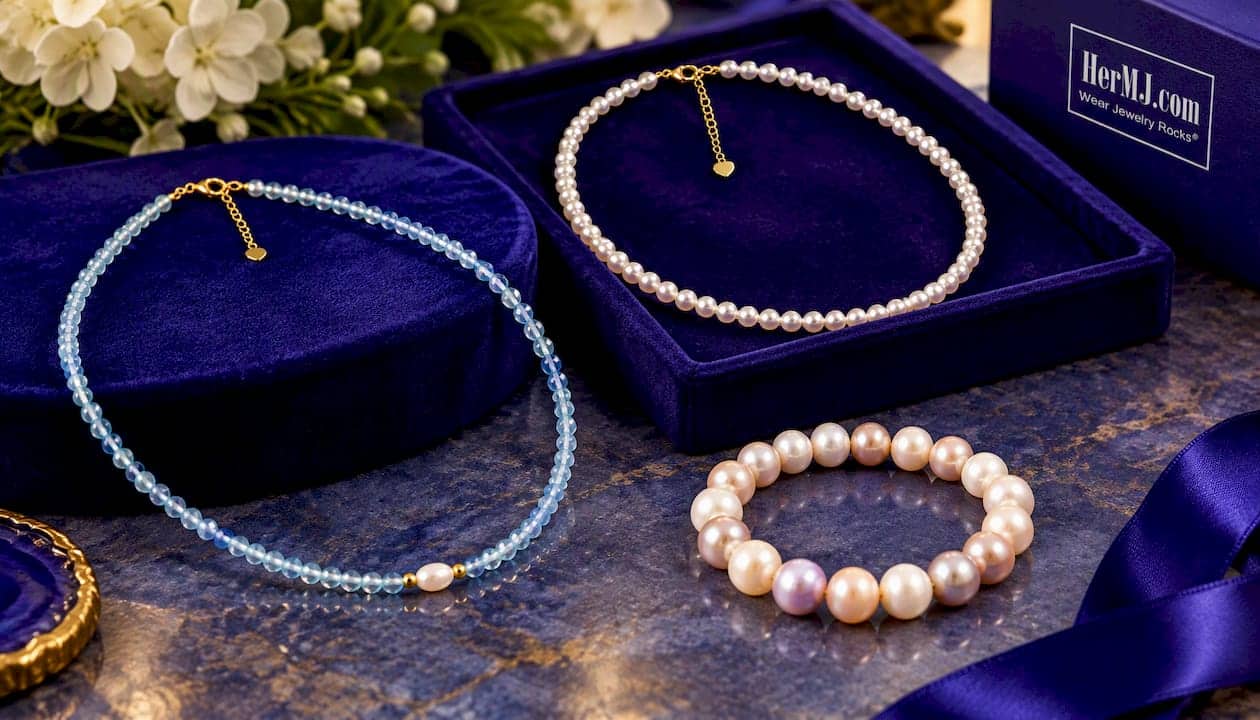 Mother of Pearl vs Pearl: What Sets Them Apart Pearl And Aquamarine Necklace