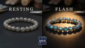 Prismatic Aura Labradorite Bracelet Labradorite bracelet flash effect